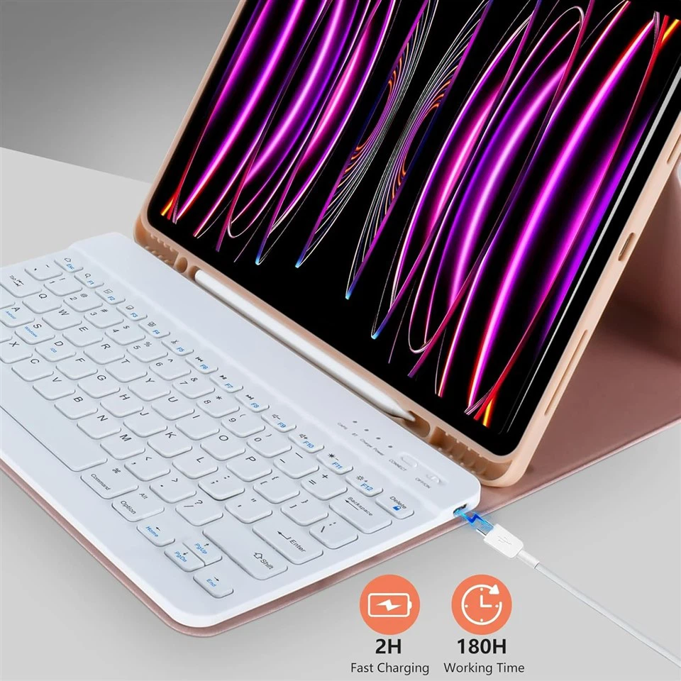 Detachable Wireless Bluetooth Keyboard Case high quality